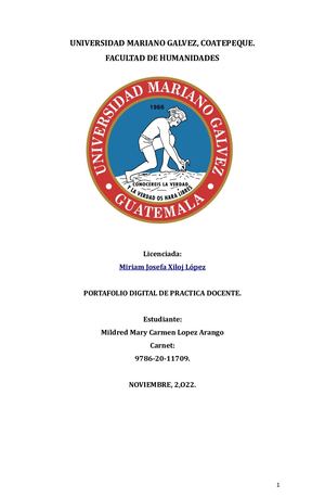 PORTAFOLIO DE PRACTICA DOCENTE FINAL