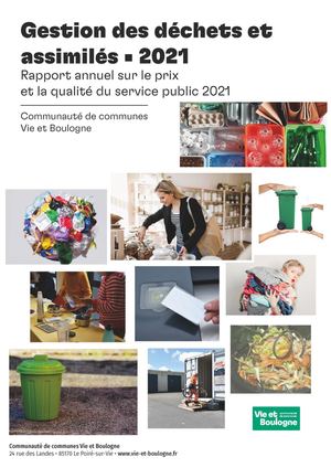 Rapport d'activité Déchets et assimilés Vie et Boulogne  2021