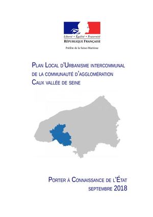 PLUi Caux Seine Agglo Porter à Connaissance De L'etat