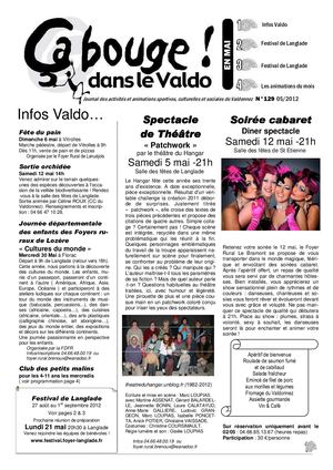 ça bouge dans le valdo Mai 2012