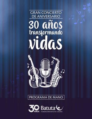 Programa De Mano Concierto 30 Años