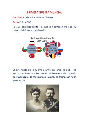 Primera Guerra Mundial