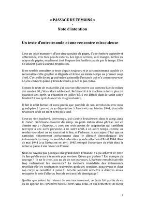 Dossier d'aide au développement - La Dernière d'entre elles (ex Passage de témoins), Pierre Goetschel