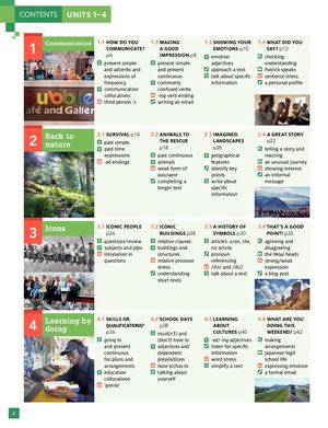 Scope and Sequence - The Big Picture B1 - Student's book