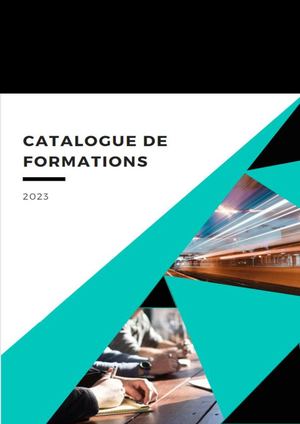 Catalogue Formations Pdf