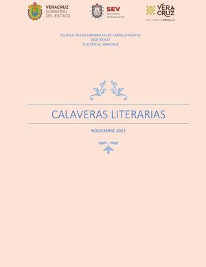 Calaveras literarias