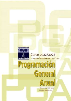 PROGRAMACIÓN GENERAL ANUAL Curso22-23