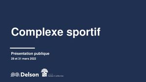 Presentation Complexe Sportif 28 31mars