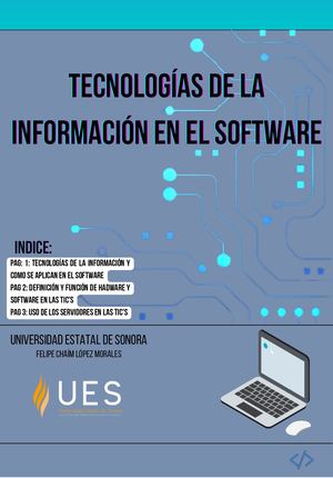Tecnologías de la información en el Software