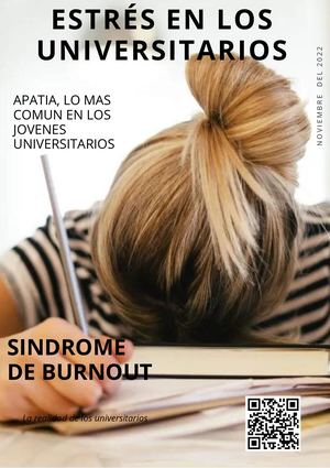 estrés, apatía y burnout