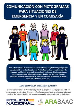 Pictogramas para situaciones de emergencia y en comisaria