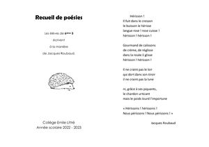 Recueil De Poésies 6eme5