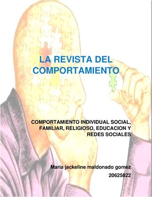 1 Comportamiento Individual, Social, Familiar, Religion, Educacion Y Redes Sociales