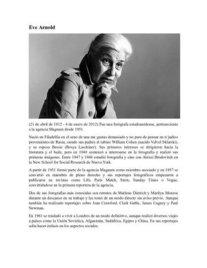 Eve Arnold