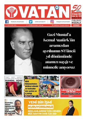 Yeni Vatan 10 Kasım 2022 Issue 1918