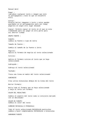 Manual Word