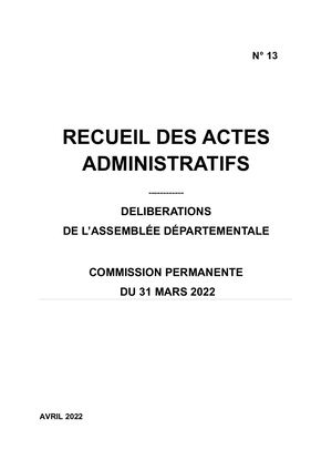 N°13 CP 31 MARS 2022