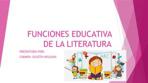 Tareau2 Funciones Educativa De La Literatura