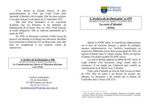 AMFAR A15 479 La carte d'identité (1916)