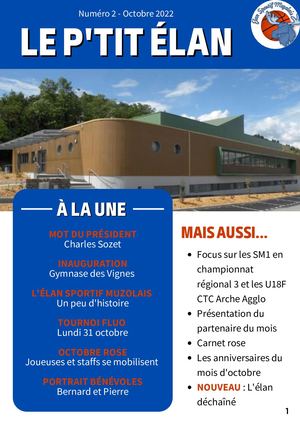 Le P'tit Élan Octobre 2022