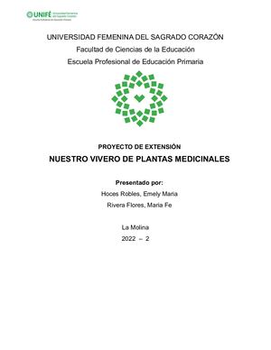 Vivero De Plantas Medicinales Docx