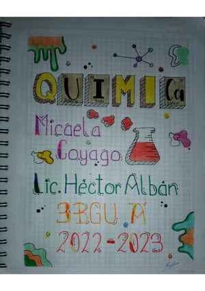 Cuaderno Química