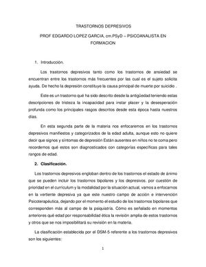 Trastornos Depresivo Dsm 5 Resumen
