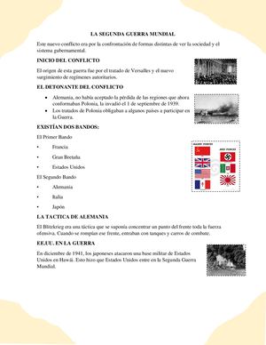 La Segunda Guerra Mundial