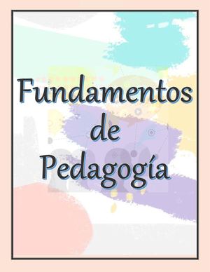 Portafolio Fundamentos De Pedagogía