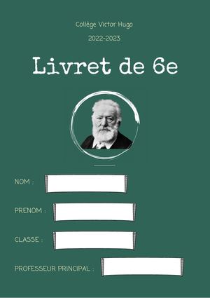 Livret Élève 6e 2022 2023