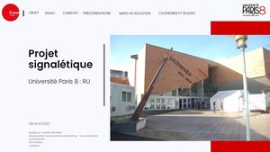 Projet signalétique RU Paris 8