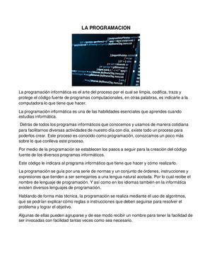 La Programacion