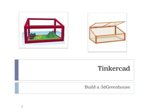 Build a Greenhouse in tinkercad