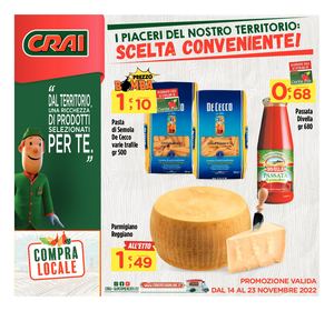 Volantino Crai Regina dal 14 al 23 novembre