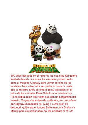Kung fu panda 3