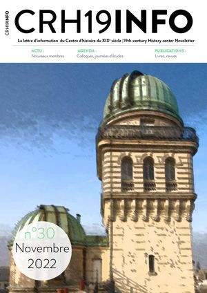 La lettre du Centre d'histoire du XIXe siècle/novembre 2022