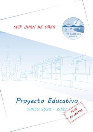 Proyecto Educativo 22 23