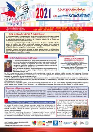 Rapport Activité 2021 du SPF de Côte d'Or