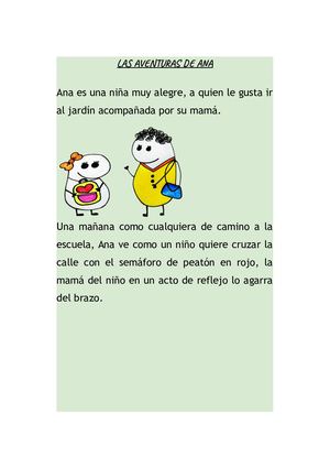 Cuento Las Aventuras De Ana