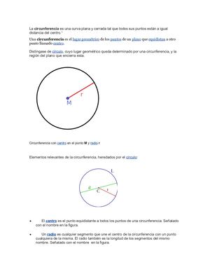 Word Circunferencia Y Circulos