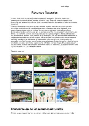 Recursos Naturales