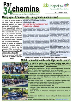 Newsletter n°5 Octobre 2022