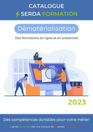 Serda Catalogue Formations Dématérialisation 2023
