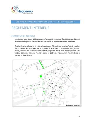 Règlement Jardins Familiaux