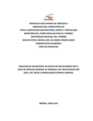 INFORME N°1639 PASANTIA ADMINISTRATIVA TRABAJO DE GRADO 2018