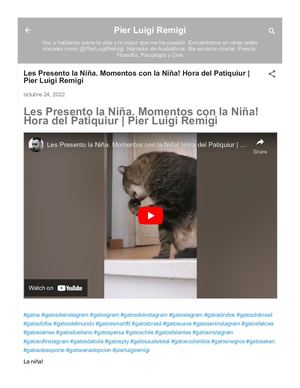 Les Presento la Niña. Momentos con la Niña! Hora del Patiquiur | Pier Luigi Remigi