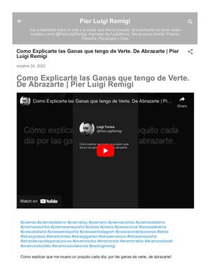 Como Explicarte las Ganas que tengo de Verte. De Abrazarte | Pier Luigi Remigi