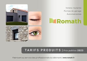 Romath | Tarifs Produits 2023