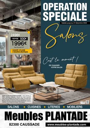 Meubles Plantade Depliant Salon 2022