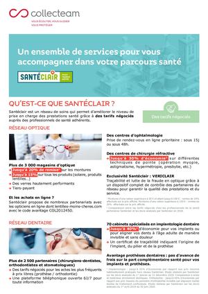 Fiche Pratique Santéclair Collecteam 2021